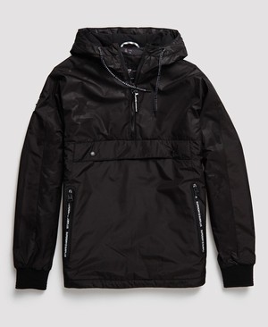 Superdry Surplus Goods Pop Over Hood Férfi Kabát Fekete | VLQHU1485